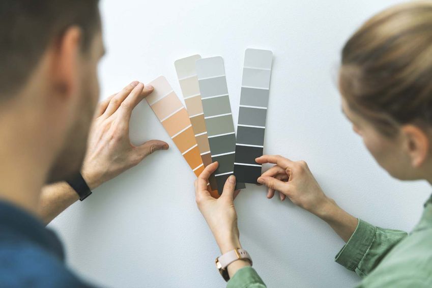 Farbmuster für Wandfarben